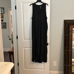 Oversized dark gray jumpsuit